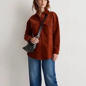 Madewell corduroy oversized shirt jacket